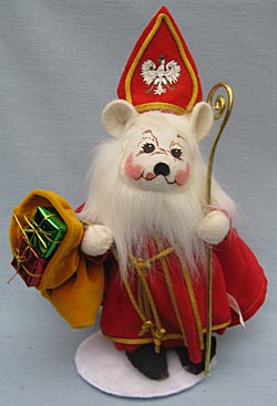 Annalee Boscov 8" Karol The Polish Christmas Bear - Near Mint / Excellent - 985302b