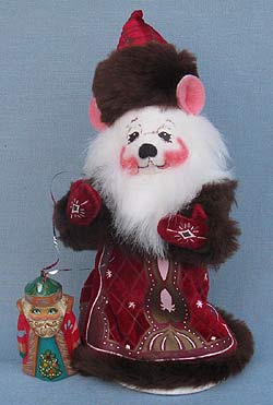 Annalee Boscov 8" Alex The Russian Christmas Bear with Ornament - Mint - 985304orn