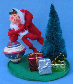Annalee 5" Spinning Christmas Joy Elf - Mint - 989398ooh