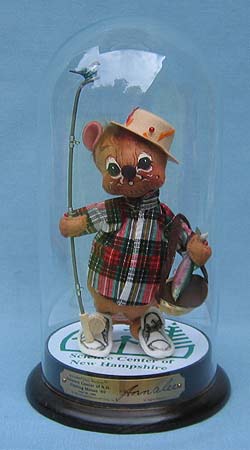 Annalee 7" Science Center of NH Fishing Mouse - Mint - 991189