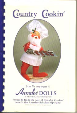 Annalee 9" Annalee Country Cookin Cookbook - Mint/ Near Mint - 999897