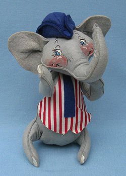 Annalee 18" Vote 76 Patriotic Elephant - Excellent - A311-76b