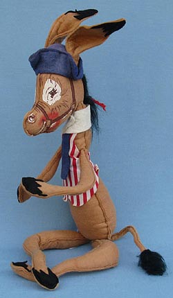 Annalee 18" Vote 76 Patriotic Donkey - Excellent / Very Good - A314-76-1