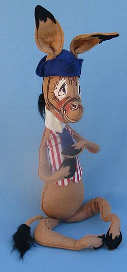 Annalee 18" Vote 76 Patriotic Donkey - Mint - A314-76
