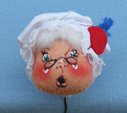 Annalee 2" Patriotic Colonial Girl Head Pick - Mint - A376-75ooh