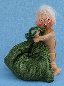 Annalee 7" Baby with Burlap Sack - Mint - A73-68