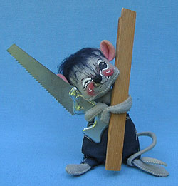 Annalee 7" Carpenter Mouse - Excellent - A86-70