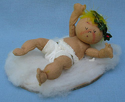 Annalee 7" Baby Angel with Yellow Feather Hair - Mint - BA-56yxooh