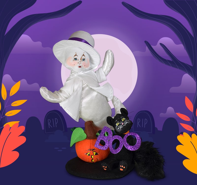 Annalee 9" Boo Crew Halloween Vignette - Mint - 861121