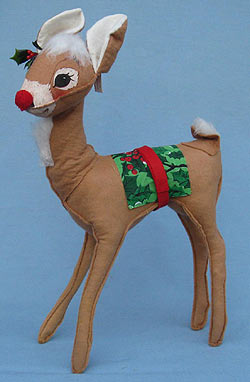 Annalee 18" Reindeer - Doe with Saddle & Red Nose - 1979 - Mint - C144-79 