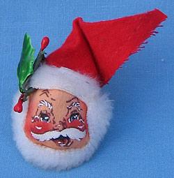 Annalee 3" Santa Head Pin - Near Mint - C260-75
