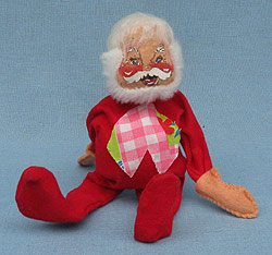 Annalee 7" Santa with Vest - Near Mint - Signed - C3-73s