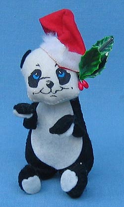Annalee 7" Christmas Panda Bear - Mint - C310-73m