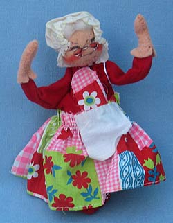 Annalee 7" Mrs Santa - 1973 - Very Good - C4-73xxa Annalee 7" Mrs Santa - 1973 - Very Good - C4-73xxa