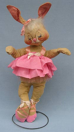 Annalee 18" Ballerina Bunny in Pink & White Tutu- Mint - D36-80pk