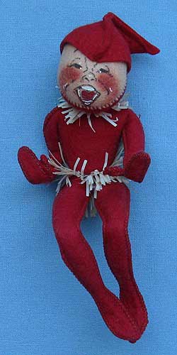 Annalee 10" Red Elf with Tinsel - Mint - E22-61rxyell