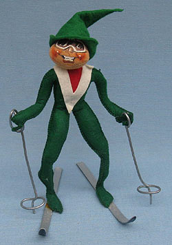 Annalee 10" Green Ski Elf with Goggles - Mint / Near Mint - E224-63ggog