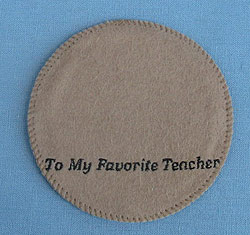 Annalee 4" To My Favorite Teacher Tan Personalized Base - Mint - Favteach