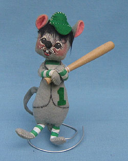 Annalee 7" Baseball Mouse #1 - Near Mint - G400-82