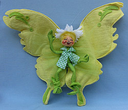 Annalee 10" Elf with 18" Butterfly - Near Mint / Excellent - G610-81xoa Annalee 10" Elf with 18" Butterfly - Near Mint / Excellent - G610-81xoa