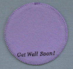 Annalee 4" Get Well Soon Personalized Base - Mint - Getwell
