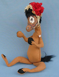 Annalee 18" Kentucky Derby Girl Horse - Very Good - H80-72 