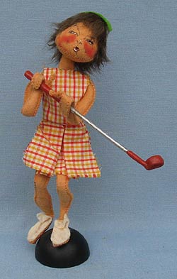 Annalee 10" Golfer Woman - Near Mint - J56-66sqooha