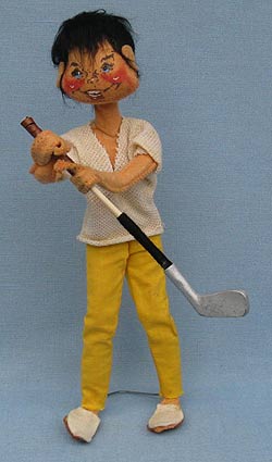 Annalee 10" Golfer Man - Near Mint / Excellent - J57-66a