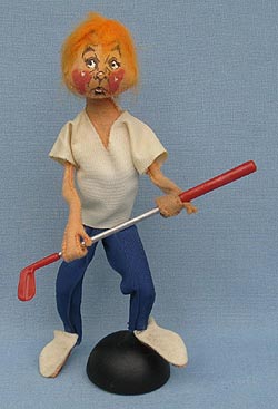 Annalee 10" Golfer Man - Mint / Near Mint - J57-66rox