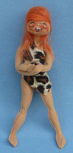 Annalee 10" Me Jane Doll in Leopard Dress - Mint - L48-66