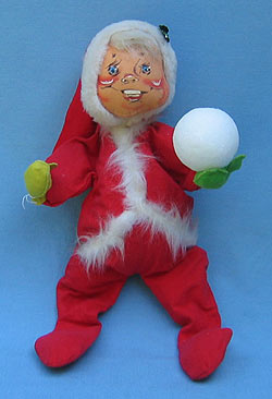Annalee 18" Santa Kid with Snowball - Excellent - M57-66