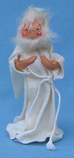 Annalee 10" White Monk - Near Mint - M6-64whox