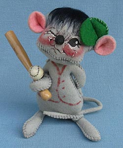 Annalee 7" Baseball Mouse #7 - Near Mint - M89-71w