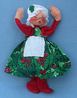 Annalee 7" Mrs Santa - Ooh Mouth - 1979 -  Mint  - N2-79xooh
