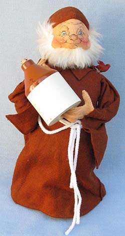 Annalee 18" Monk with Jug and Bird - Excellent - R225-81a