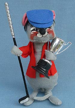 Annalee 7" Golfer Boy Mouse - Mint - R406-73