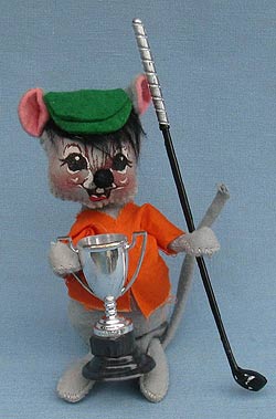 Annalee 7" Golfer Boy Mouse - Near Mint / Excellent - R406-76a