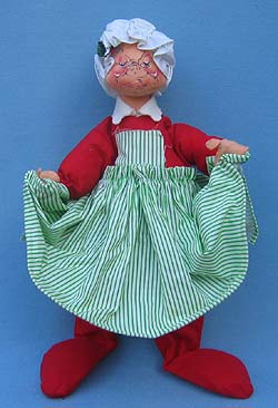 Annalee 18" Mrs Santa Cardholder 1968 - Mint - R42-68