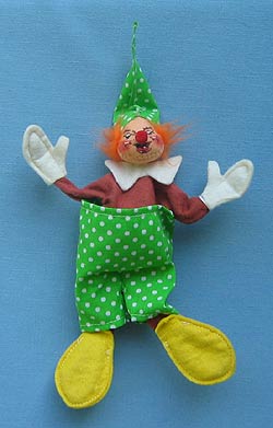 Annalee 10" Green Clown - Mint - R620-81grxo Annalee 10" Green Clown - Mint - R620-81grxo