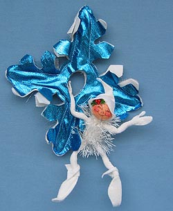 Annalee 10" Jack Frost Elf with 10" Snowflake - Mint - R820-82xx