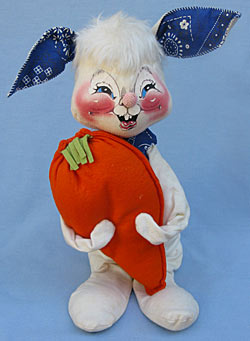 Annalee 18" Country Boy Bunny with Carrot - Near Mint / Excellent - 1972 - S29-72