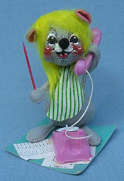 Annalee 7" Secretary Mouse - Mint - X114-70m