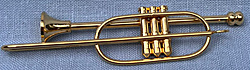 Annalee 3.75" Brass Trombone