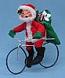 Annalee 7" Santa Pedaling Presents on Bike - Mint - 524798x