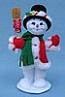 Annalee 5" Peppermint Twist Snowman - Mint - 550008