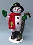 Annalee 15" Classic Snowman Holding Candy Cane Garland - Mint - 550509