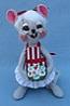 Annalee 6" Mrs Sweet Treats Christmas Cookie Mouse - Mint - 600511