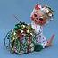 Annalee 6" Last Minute Wrapping Mouse - Mint - 601308