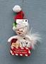 Annalee 3" Delivery to Santa Kitty Cat Ornament - Mint - 700410