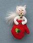 Annalee 3" Kitten in Mitten Ornament - Mint - 700510